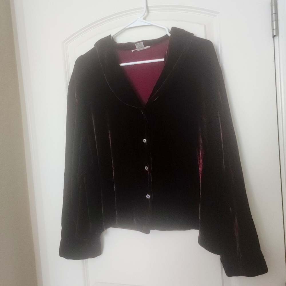 Silk Velvet Blazer